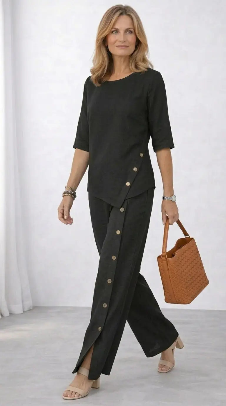 Martina | Conjunto de Blusa y Pantalón Ligero