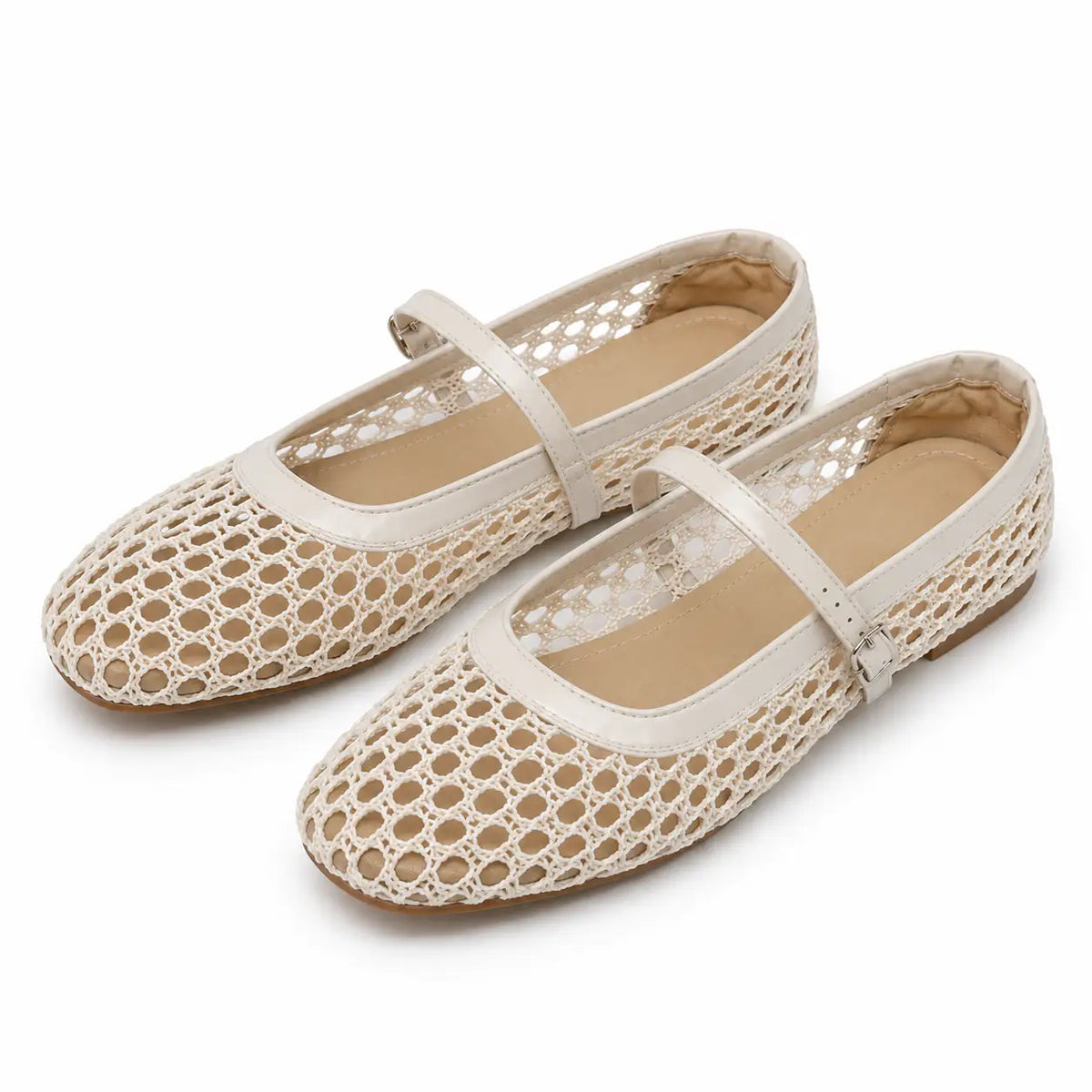 Valcenza™ | Mules de Malla Transpirable con Hebilla