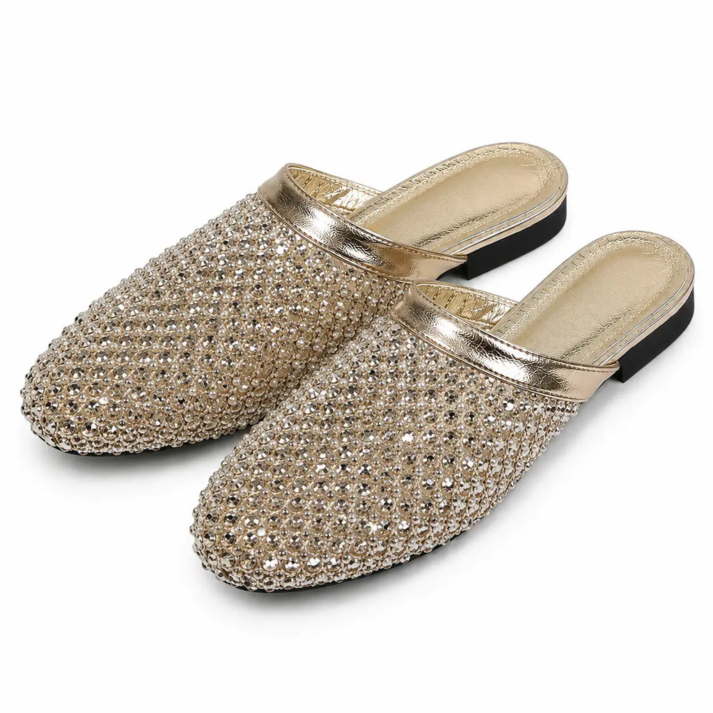 Rosenvale™ | Sandalias con Pedrería y Punta Redonda