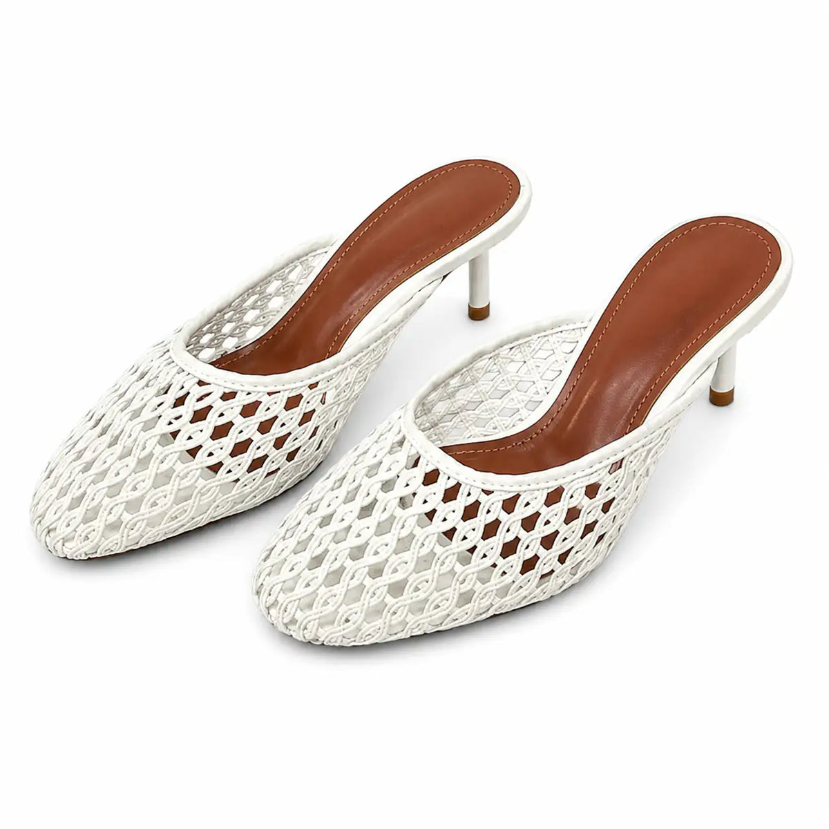 Savoy™ | Mules de Tacón de Malla Transpirable
