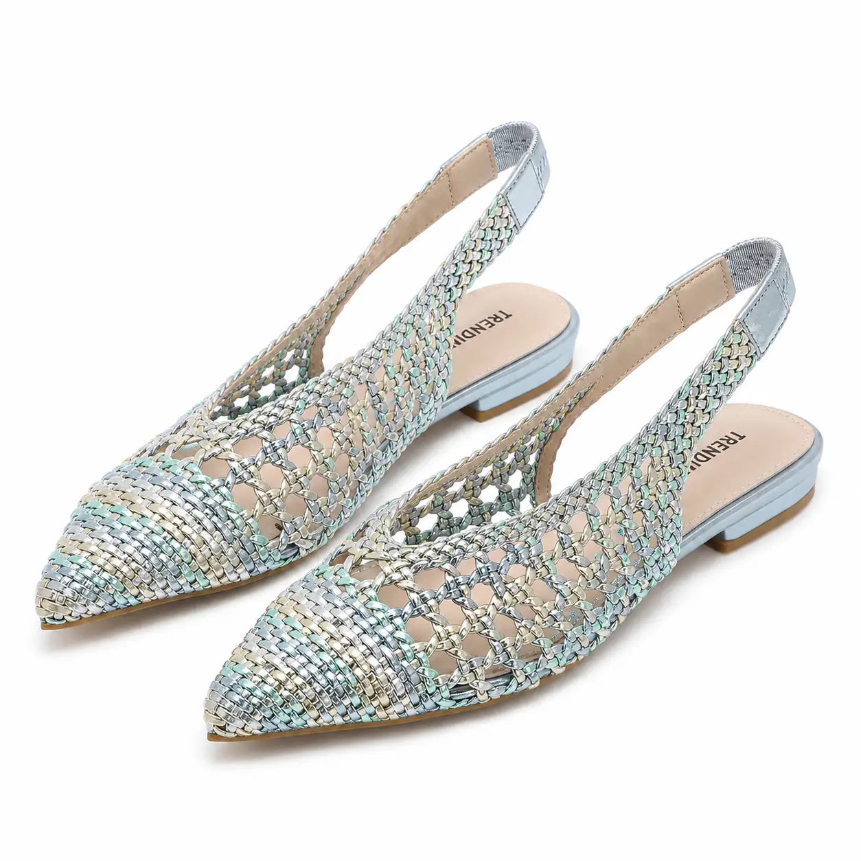 Trendiva™ | Sandalias Planas Trenzadas en Punta