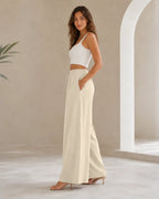 Zora | Lili™ — Pantalón Palazzo de Lino Fresco