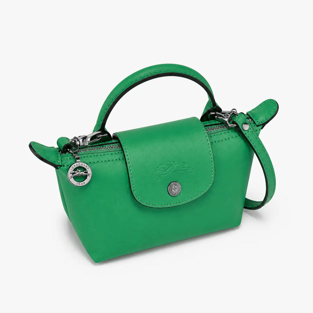 Parisien | Mini Bolso de Piel Verde Esmeralda con Asa