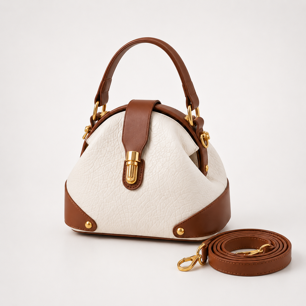 Damiana | Bolso de Mano Bicolor