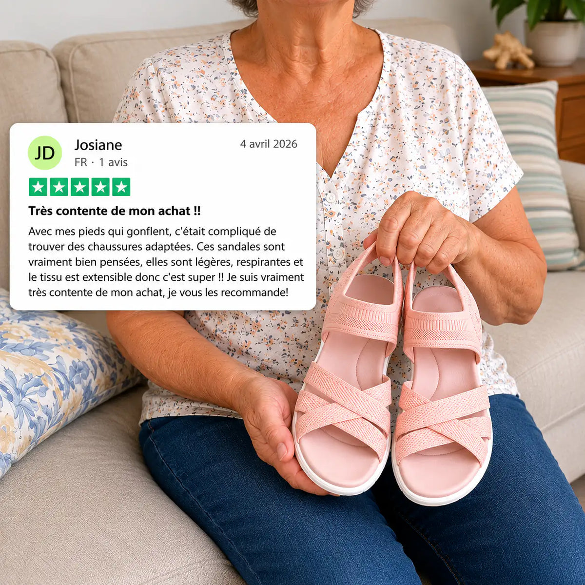 ErgoLina™ | Sandalias Ortopédicas de Confort