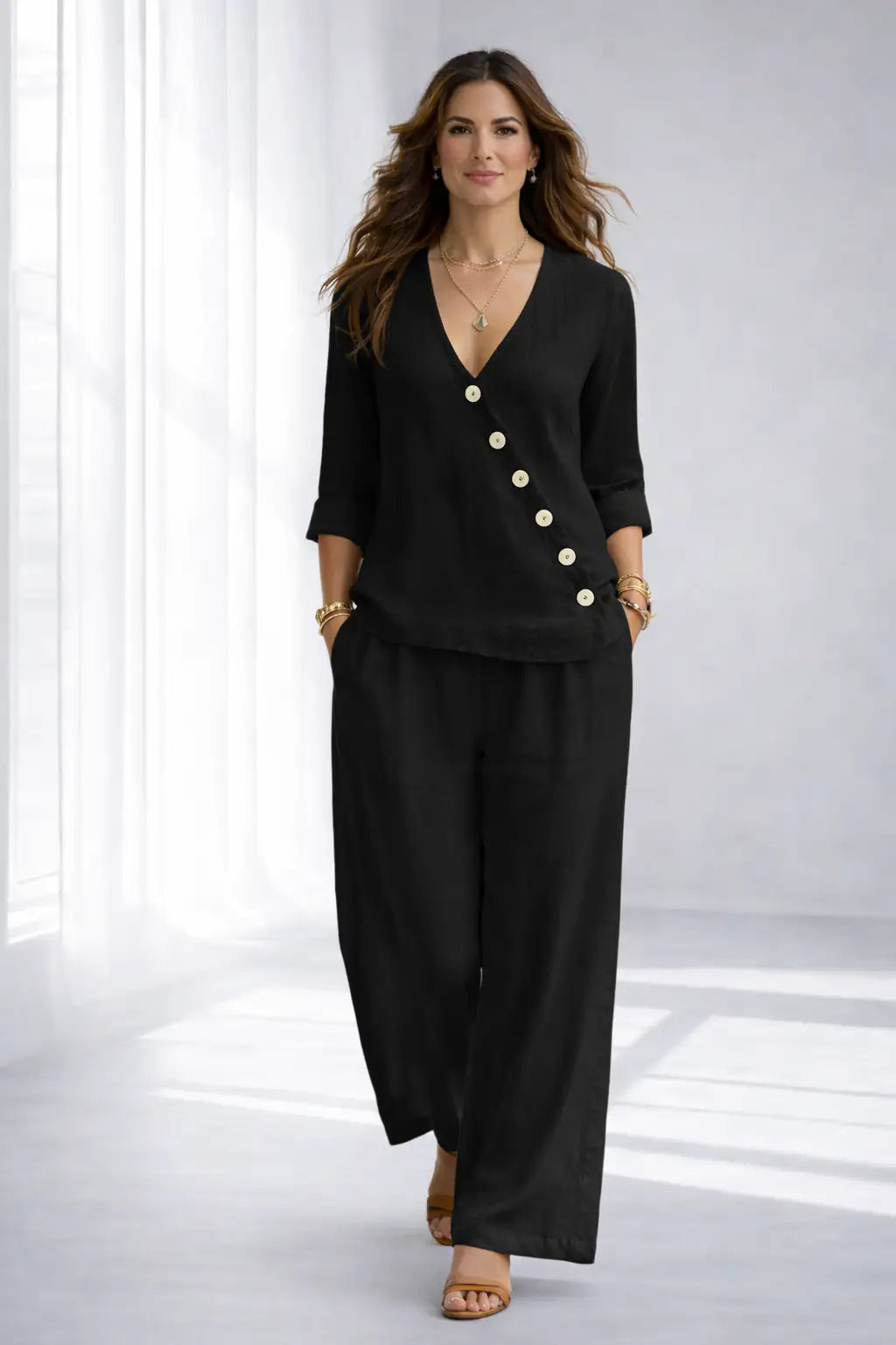 Sofía | Conjunto de Blusa y Pantalón a Juego