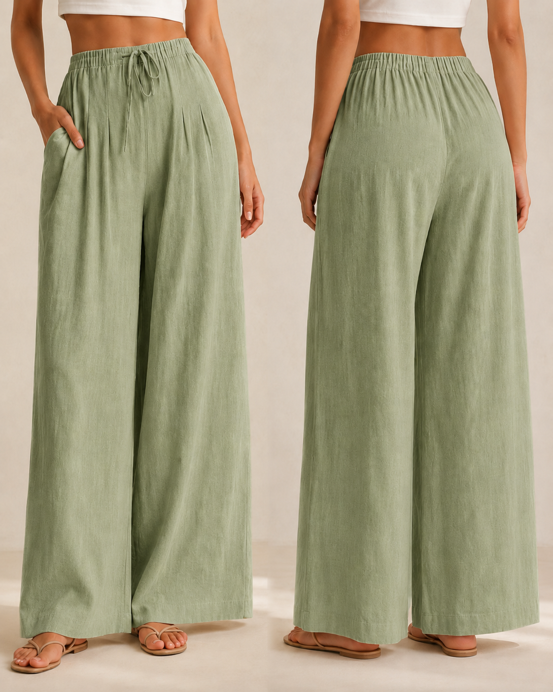 Lili™ —  Pantalón Palazzo de Lino Fresco