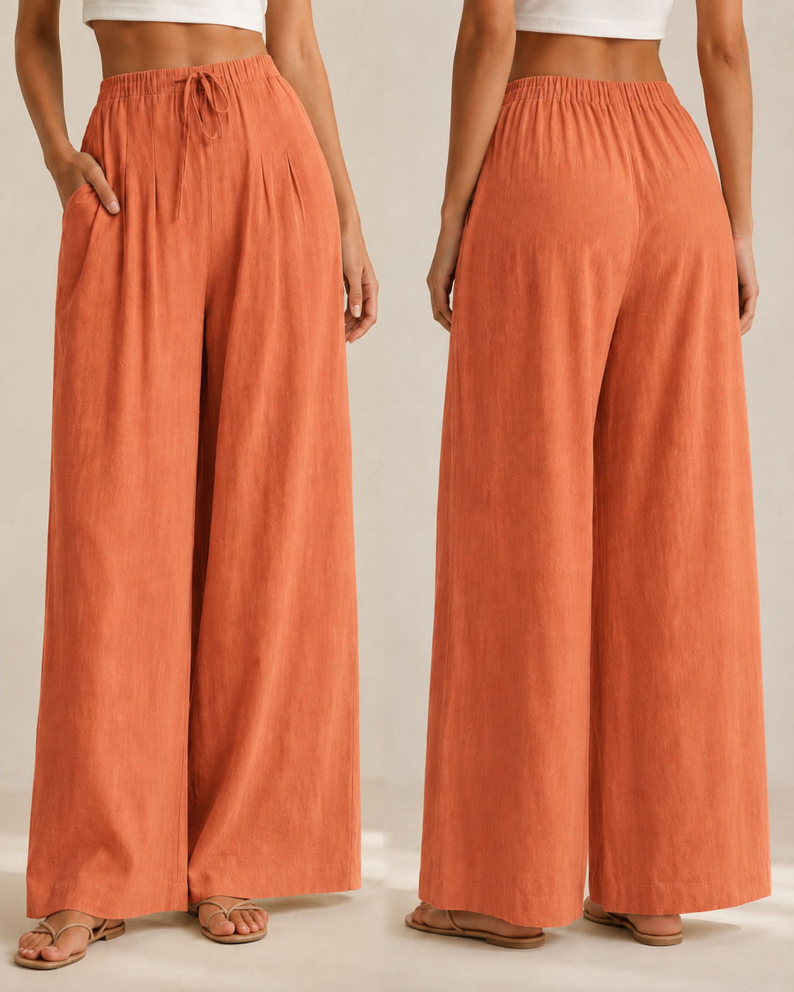Lili™ —  Pantalón Palazzo de Lino Fresco