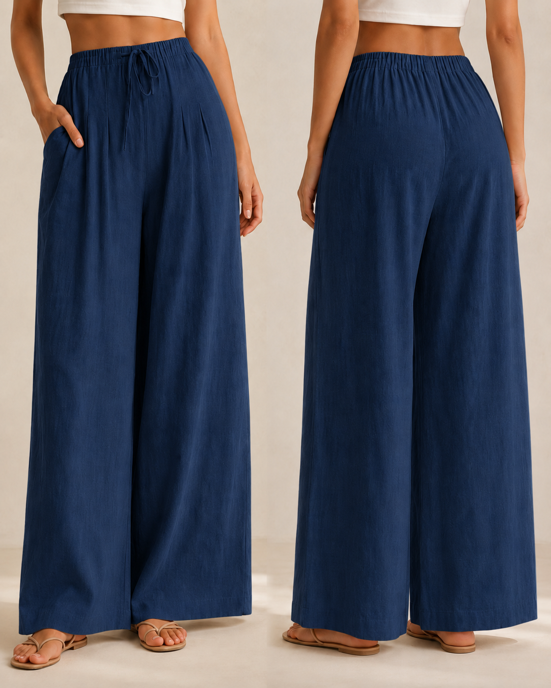 Lili™ —  Pantalón Palazzo de Lino Fresco
