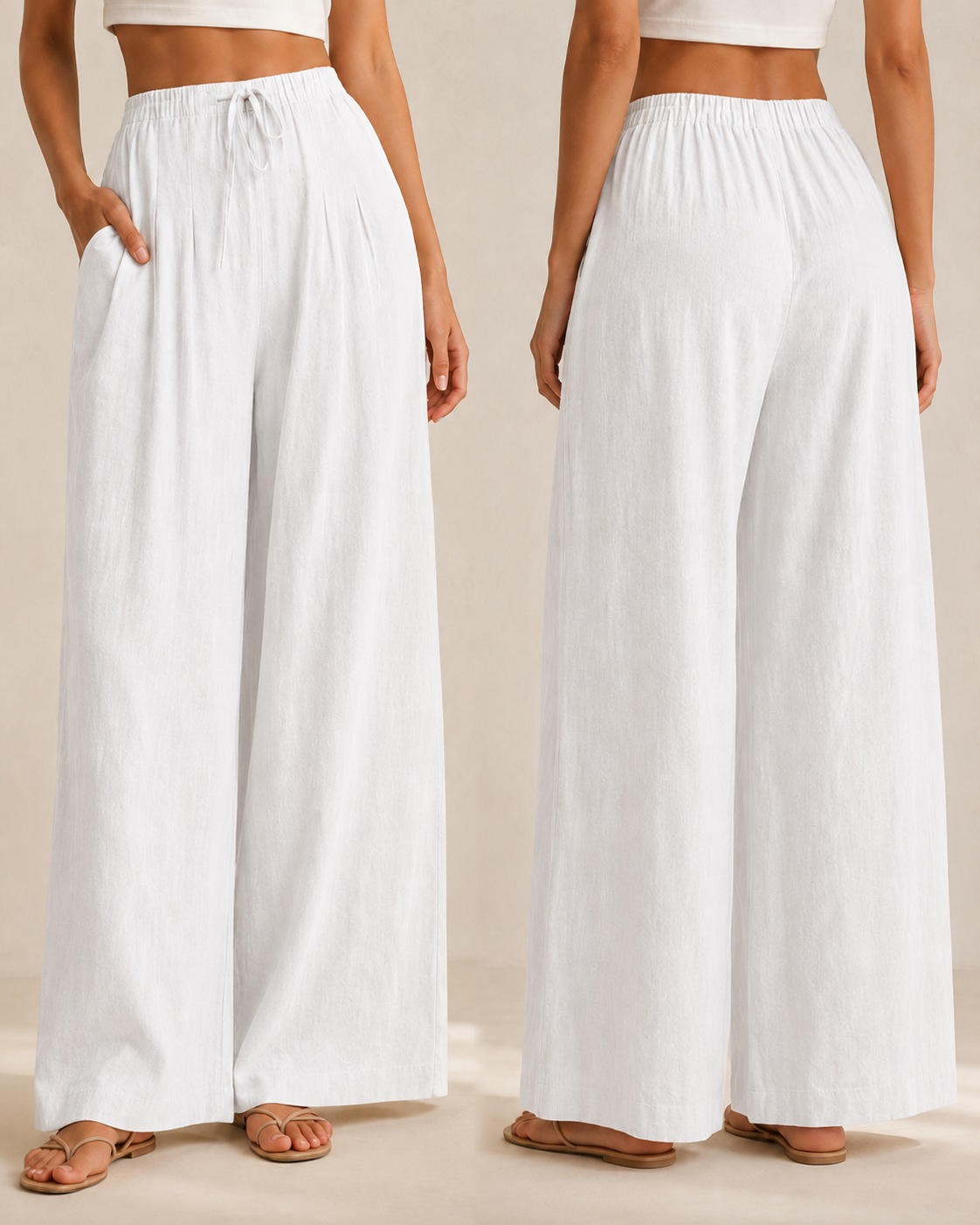Lili™ —  Pantalón Palazzo de Lino Fresco