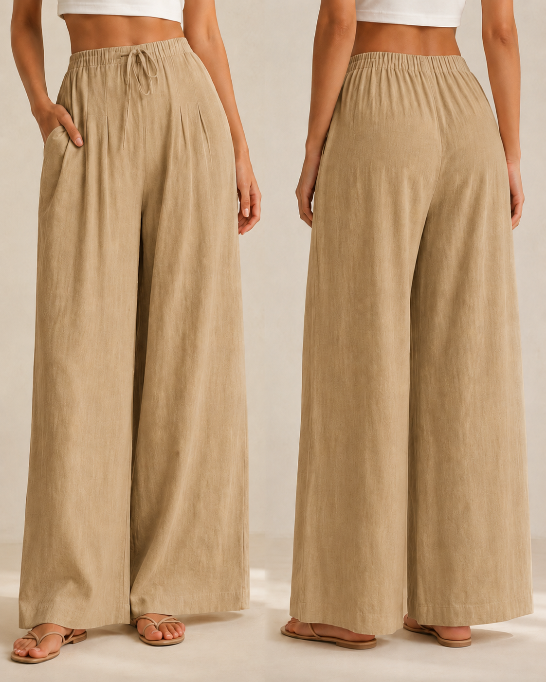 Lili™ —  Pantalón Palazzo de Lino Fresco