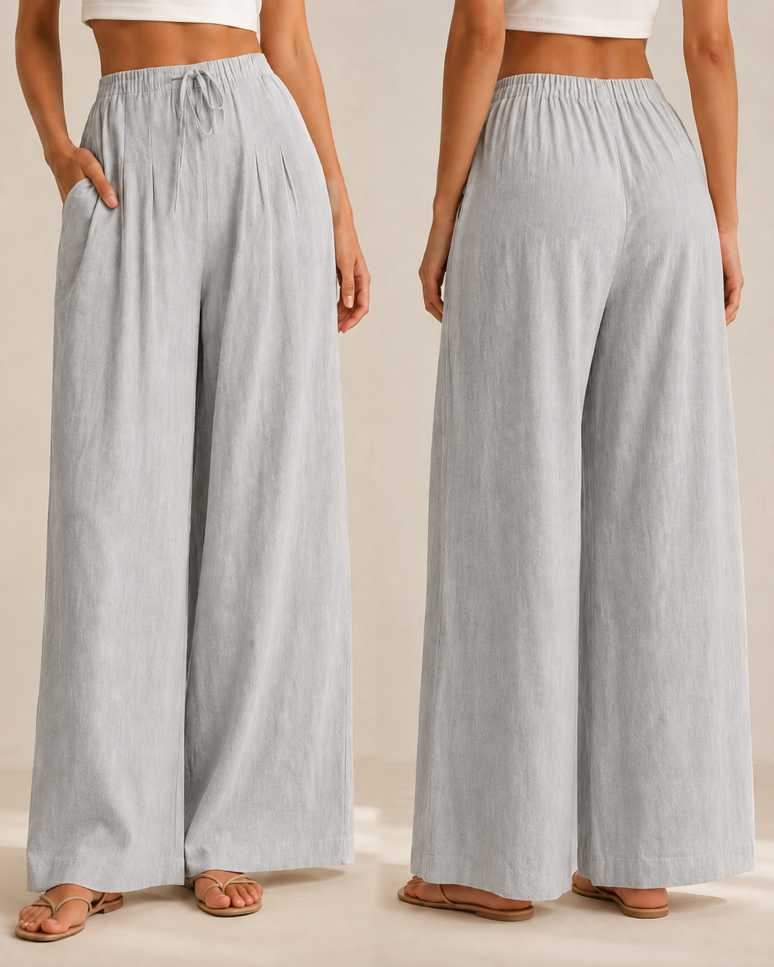 Lili™ —  Pantalón Palazzo de Lino Fresco