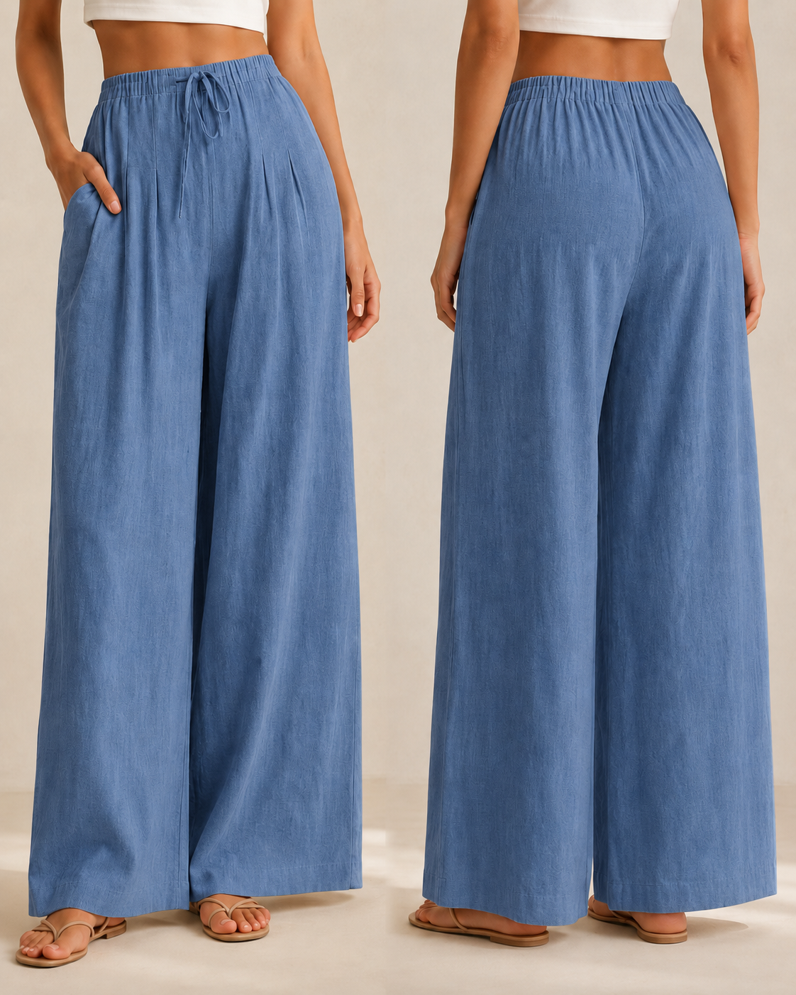 Lili™ —  Pantalón Palazzo de Lino Fresco