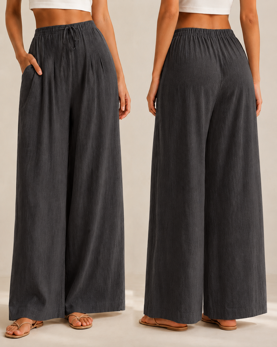 Lili™ —  Pantalón Palazzo de Lino Fresco