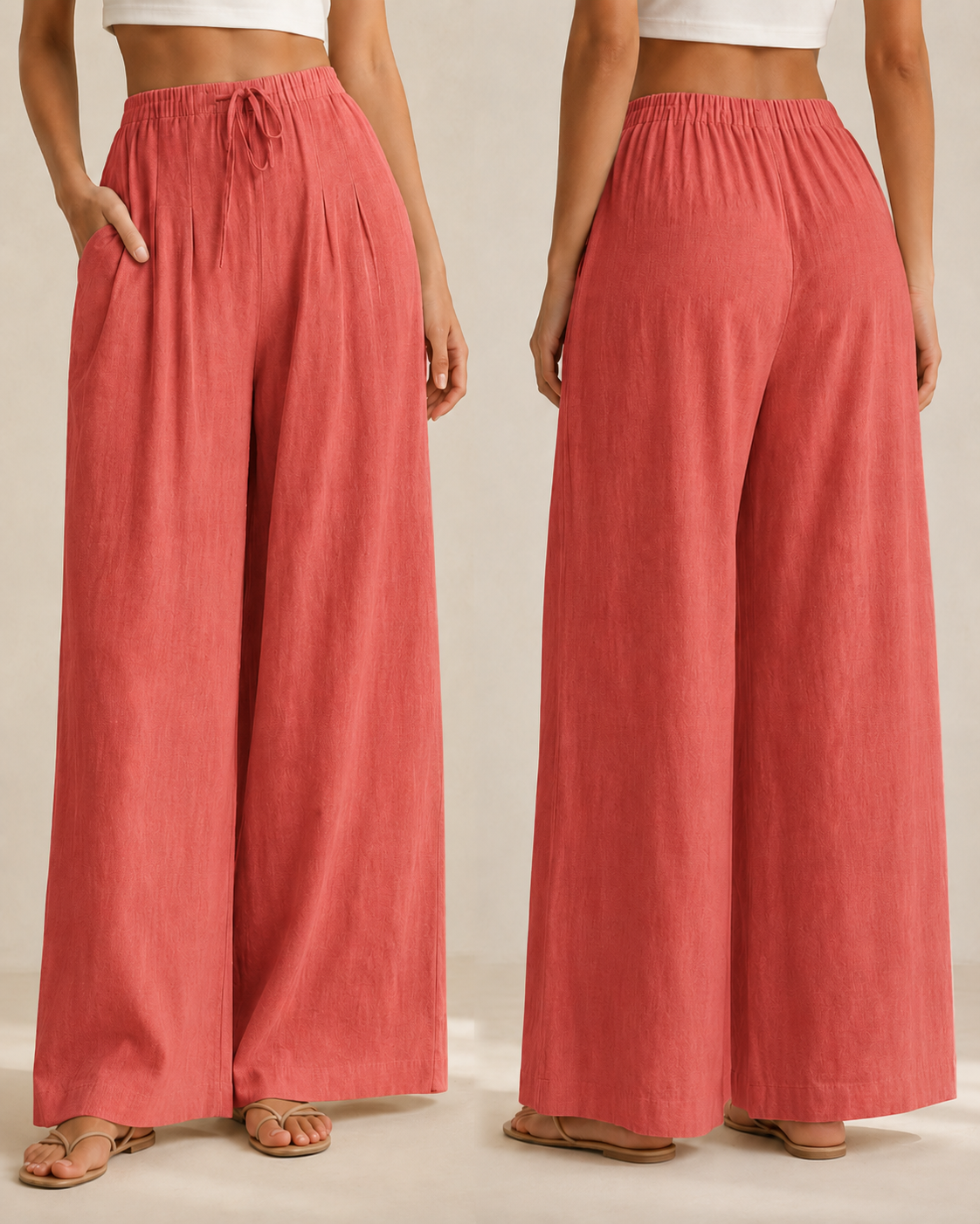 Lili™ —  Pantalón Palazzo de Lino Fresco