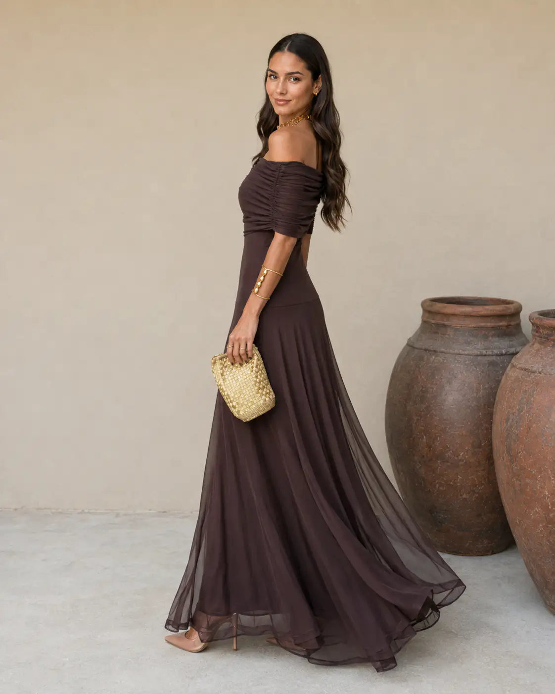Suri | Vestido Toledo Color Marrón