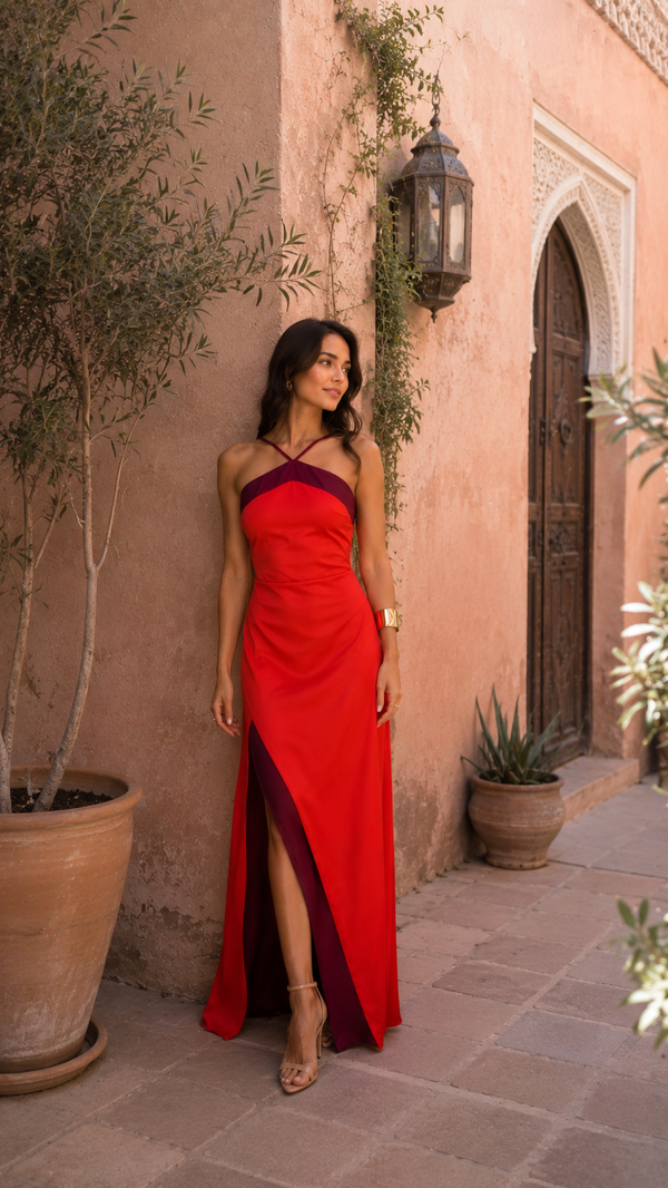 Vestido Oasis Rojo