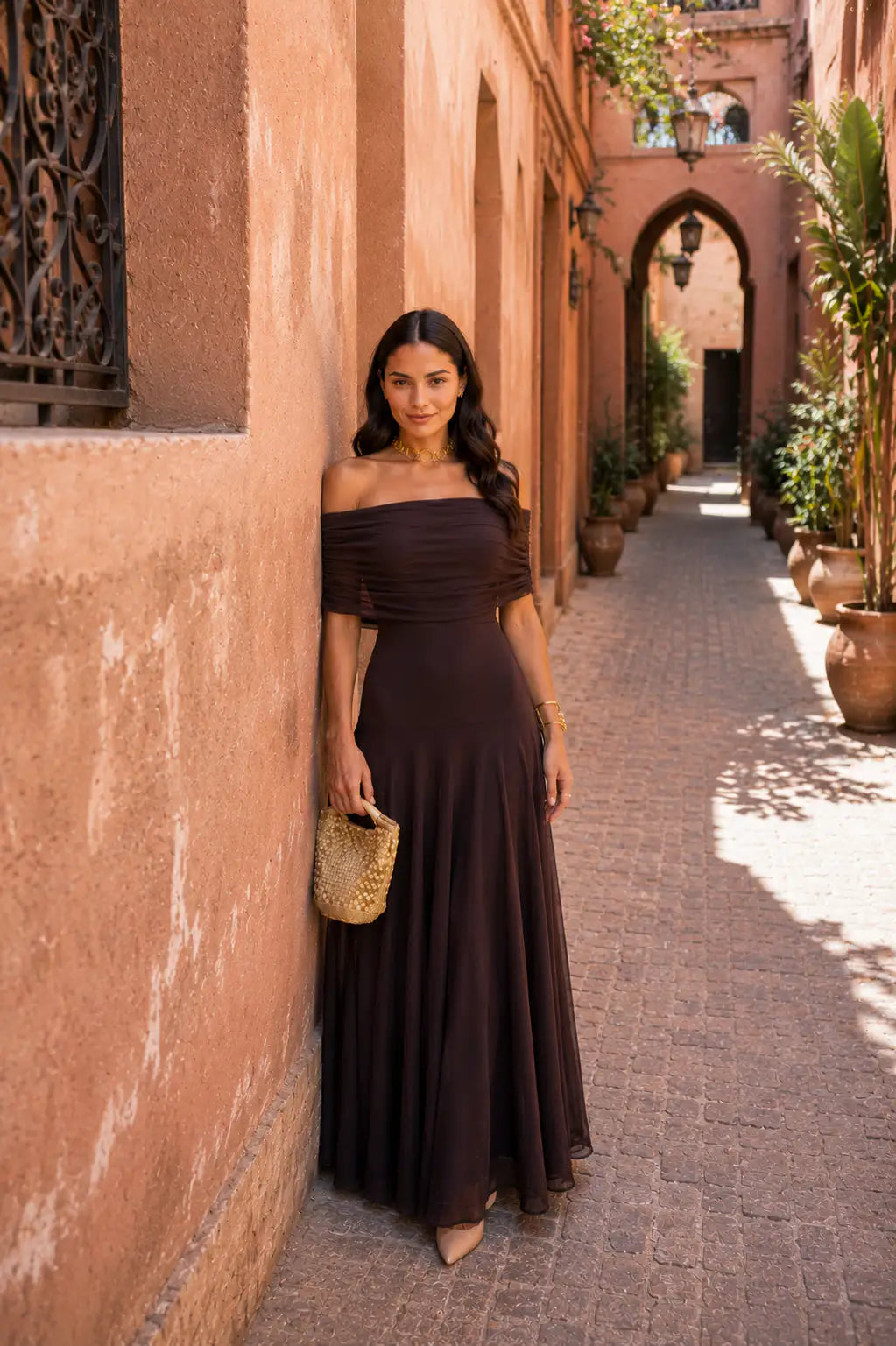 Suri | Vestido Toledo Color Marrón