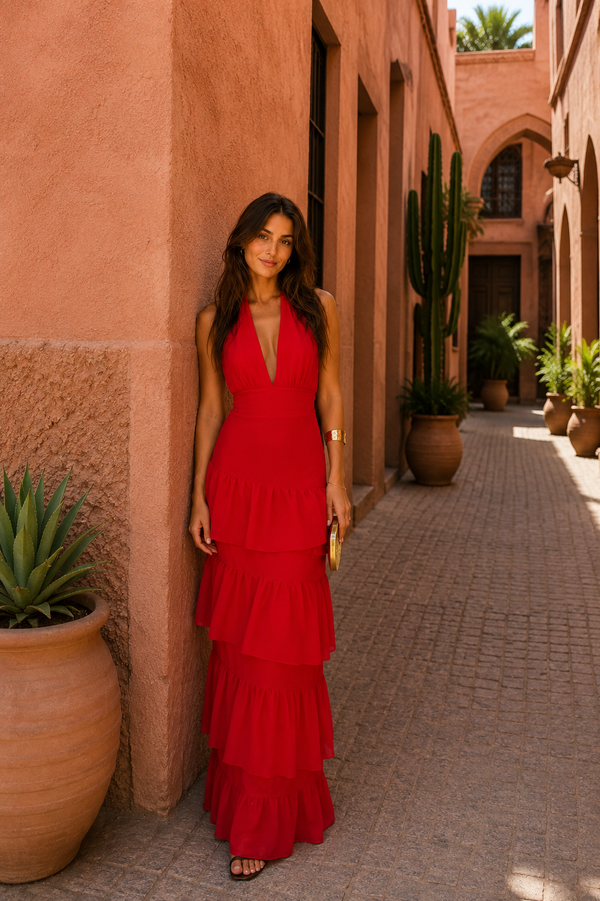 Vestido Manila Rojo