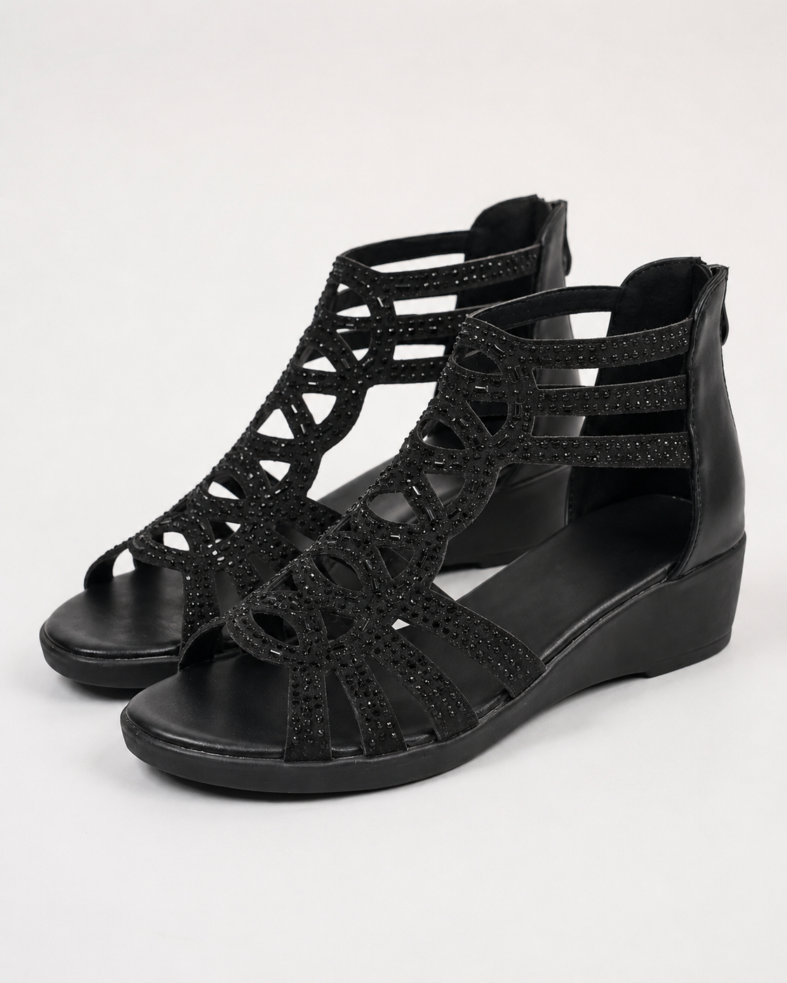Jeanette™ Sandalias elegantes con brillo