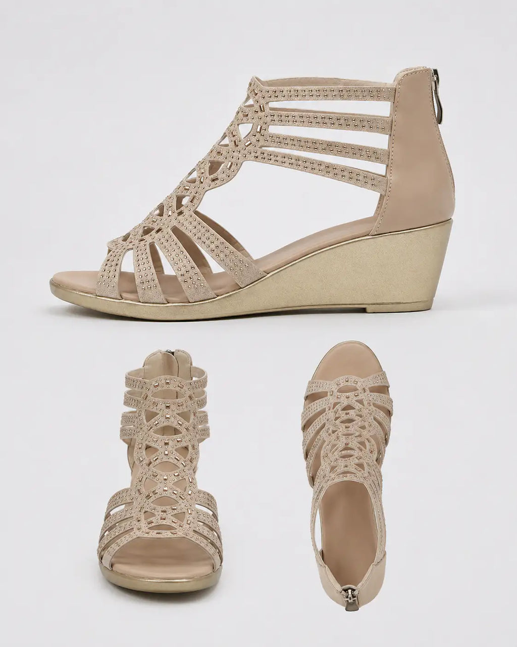 Sena | Jeanette™ Sandalias Elegantes con Brillo