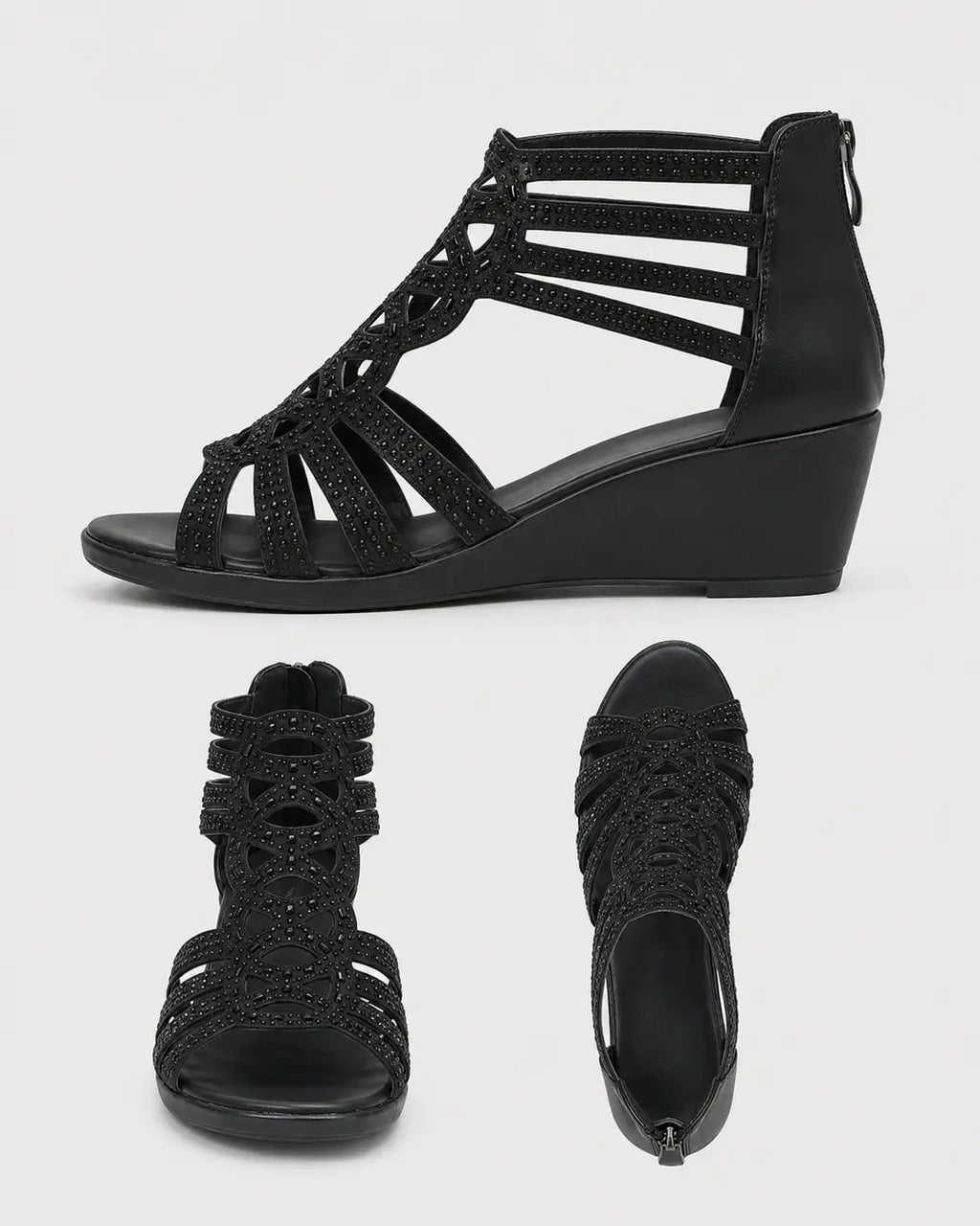 Sena | Jeanette™ Sandalias Elegantes con Brillo