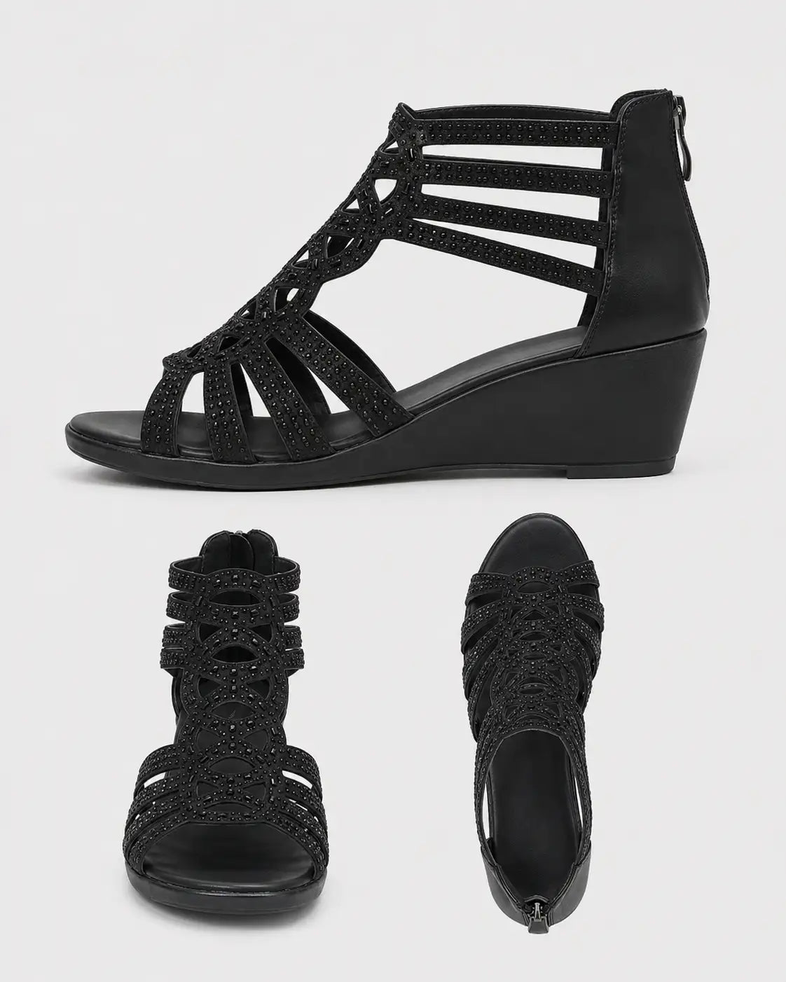 Sena | Jeanette™ Sandalias Elegantes con Brillo