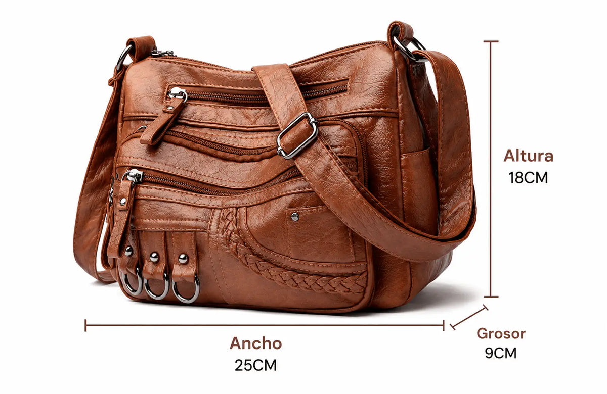 María | Bolso de Hombro Multibolsillos
