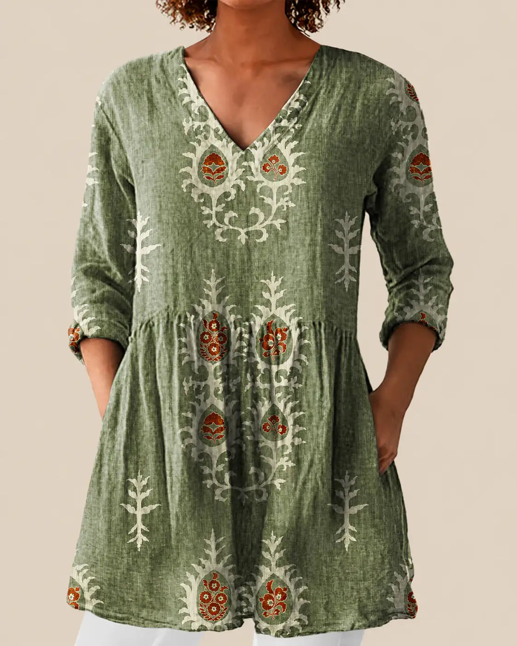 Blair | Camisa larga con estampado expresivo
