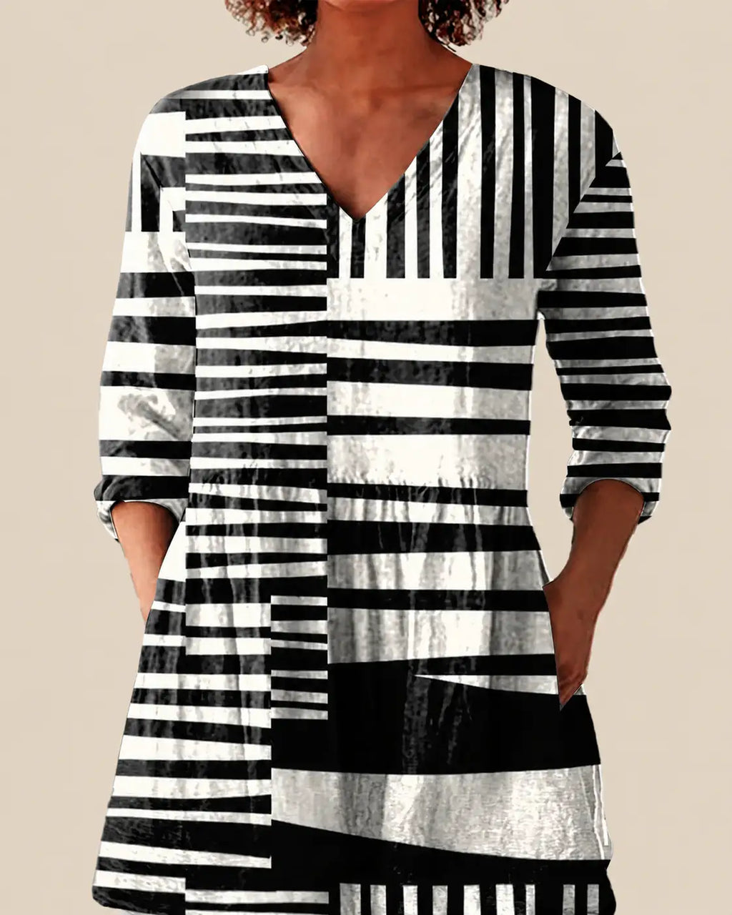 Quinn | Camisa Larga con Estampado Expresivo