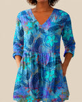 Riley | Camisa Larga con Estampado Expresivo