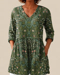 Skye | Camisa Larga con Estampado Expresivo