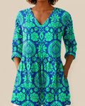 Romy | Camisa larga de estampado expresivo