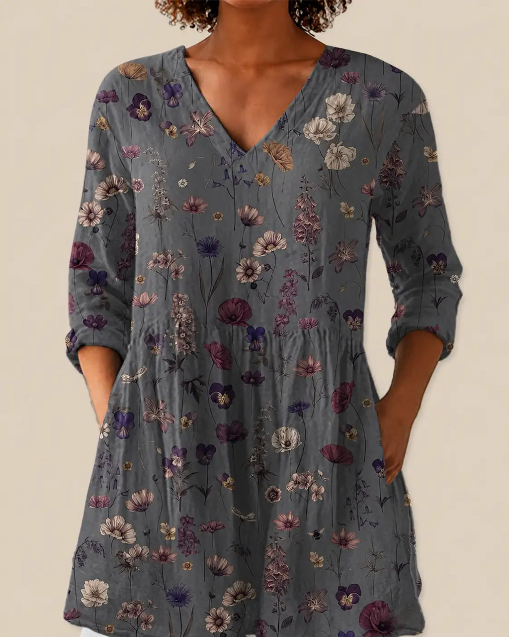 Kira | Camisa Larga con Estampado Expresivo