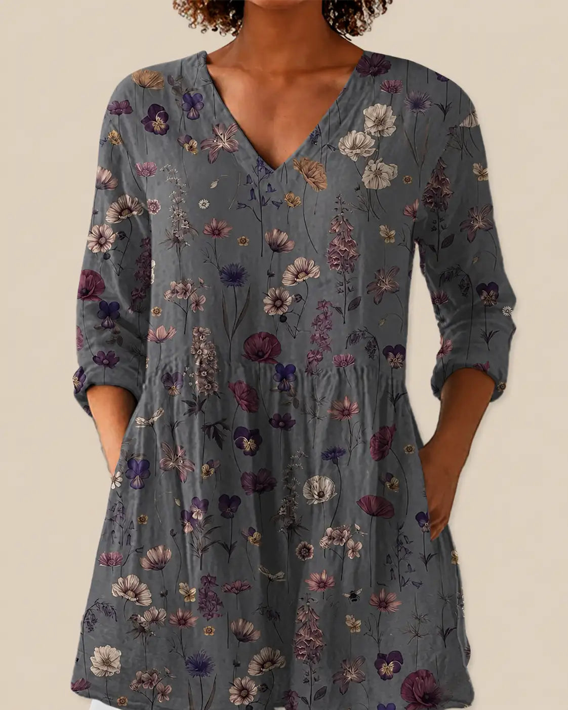 Kira | Camisa Larga con Estampado Expresivo
