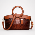 Felisa | Bolso Tote Efecto Cocodrilo con Asa Redonda