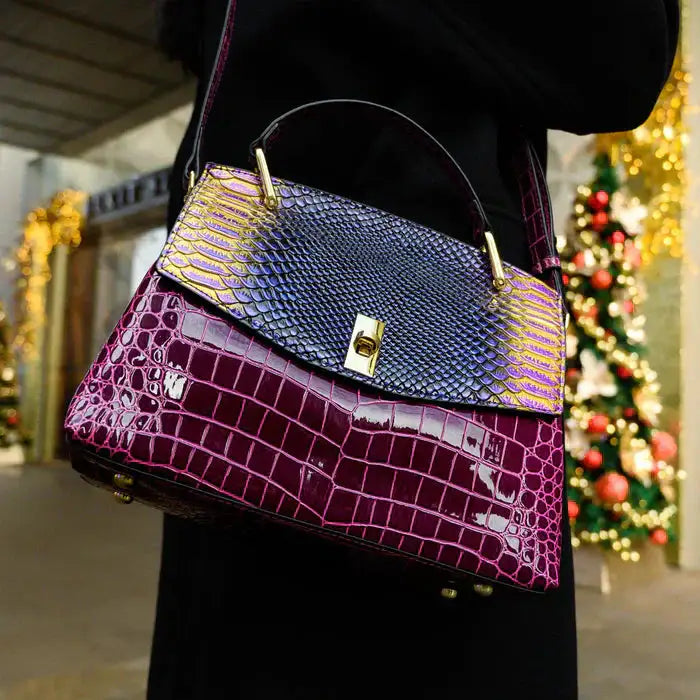 Presumida | Bolso Estructurado con Estampado Grabado