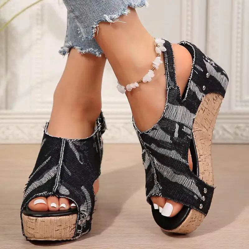Deni | Sandalias de Cuña Cómodas