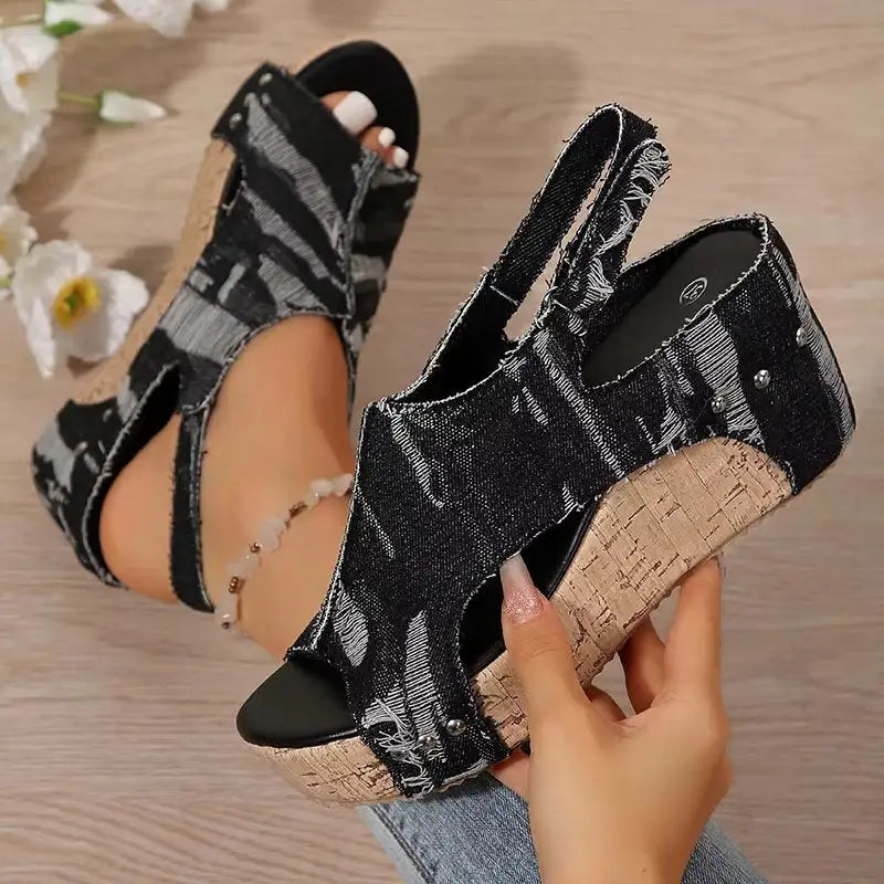 Deni | Sandalias de Cuña Cómodas