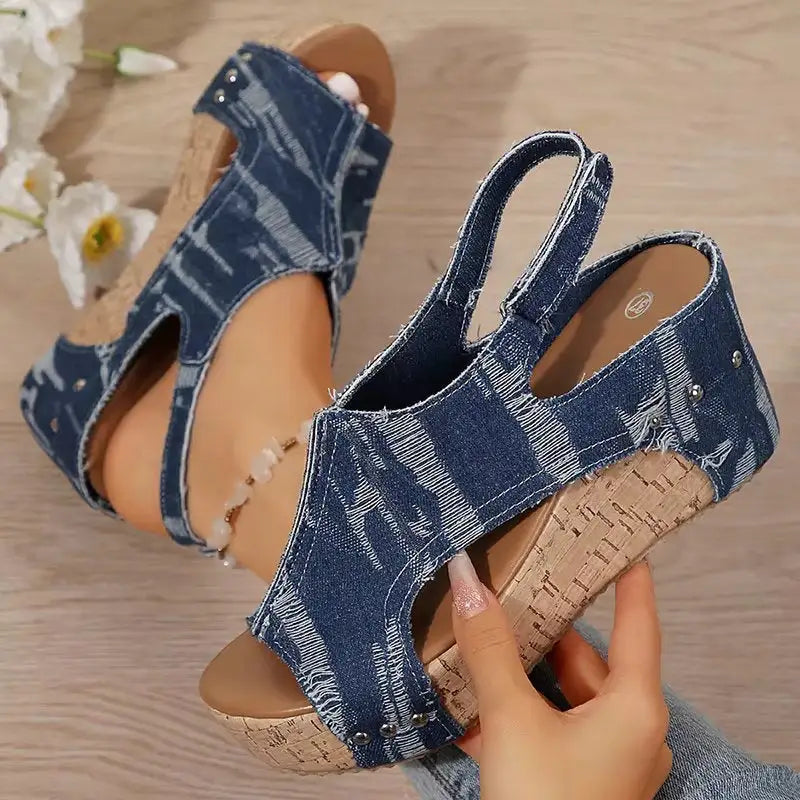 Deni | Sandalias de Cuña Cómodas