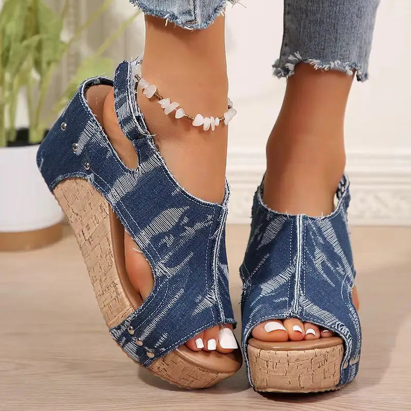 Deni | Sandalias de Cuña Cómodas