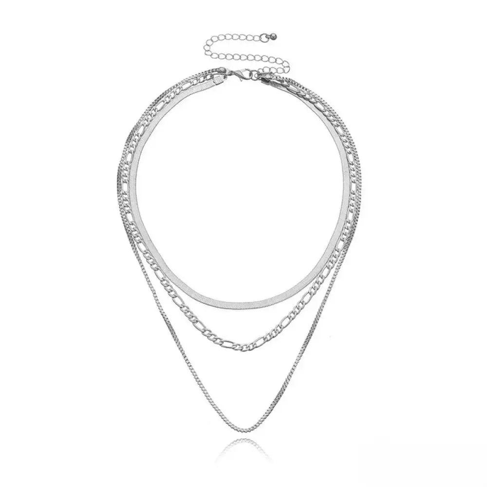 Lea™ | Collar de Tres Capas de Cadena