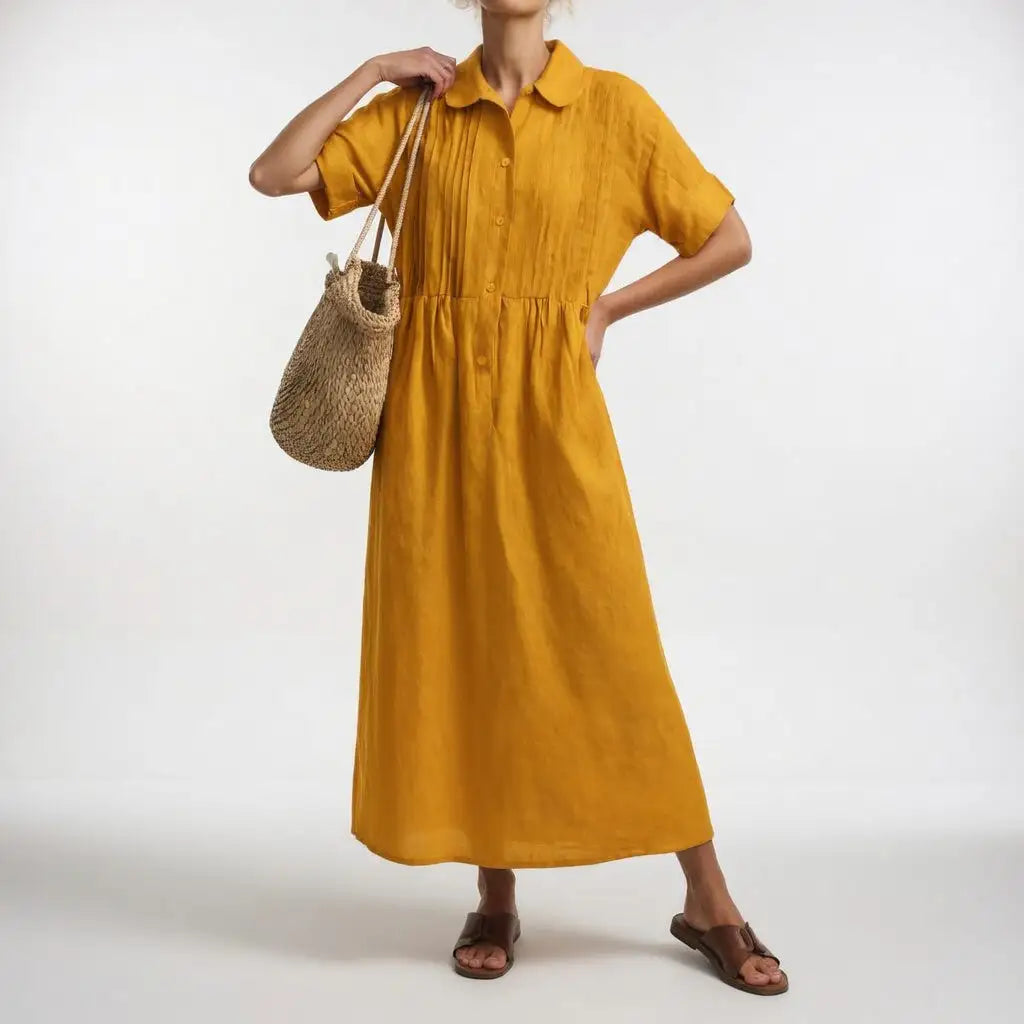 Lysandra™ | Vestido Chemise Fluido de Verano