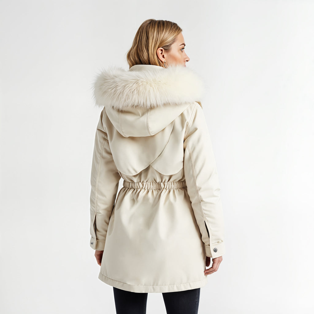 Virginia | Parka con Capucha de Pelo Sintético