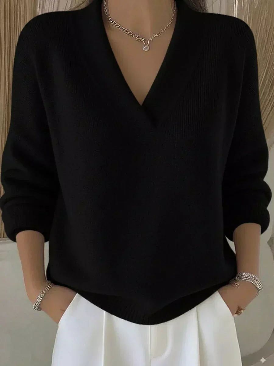 Vitoria | Jersey Holgado con Cuello de Pico