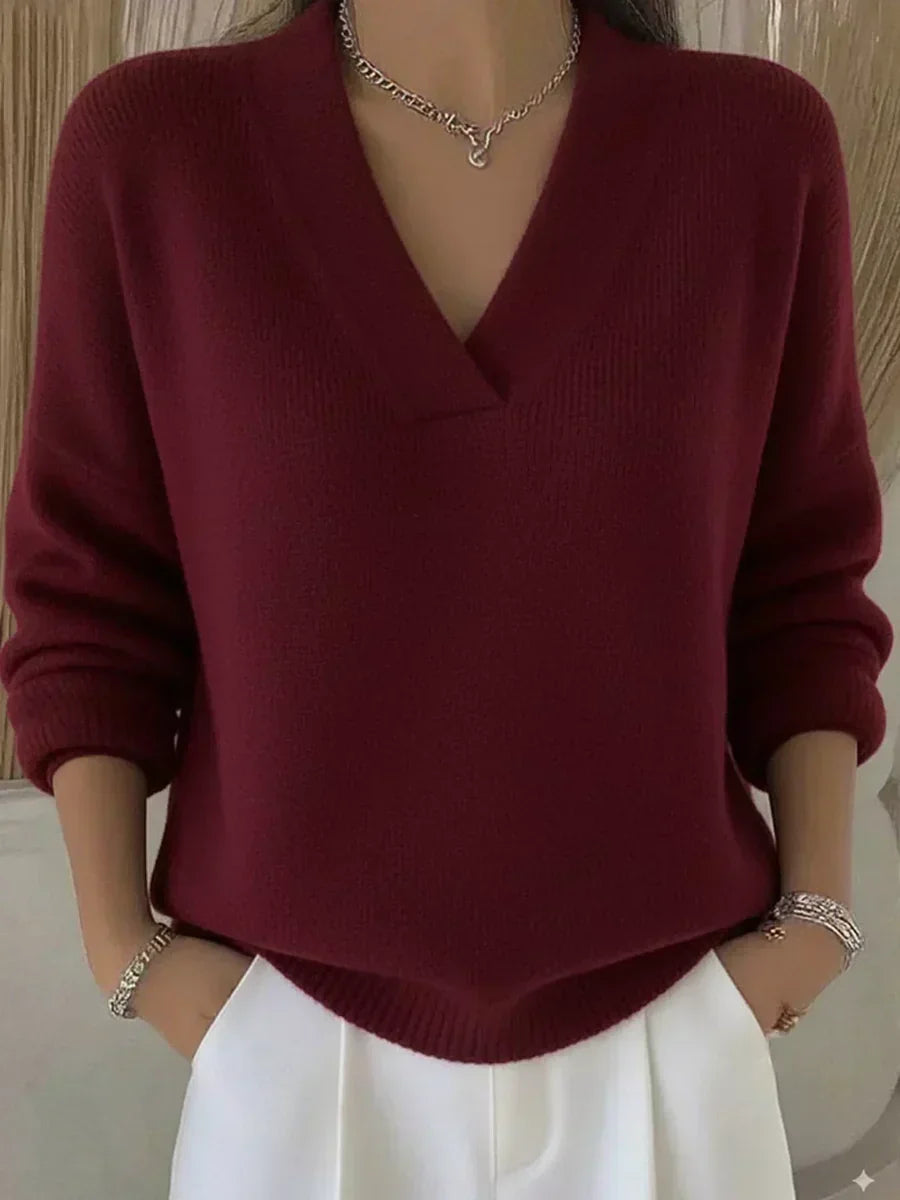 Vitoria | Jersey Holgado con Cuello de Pico