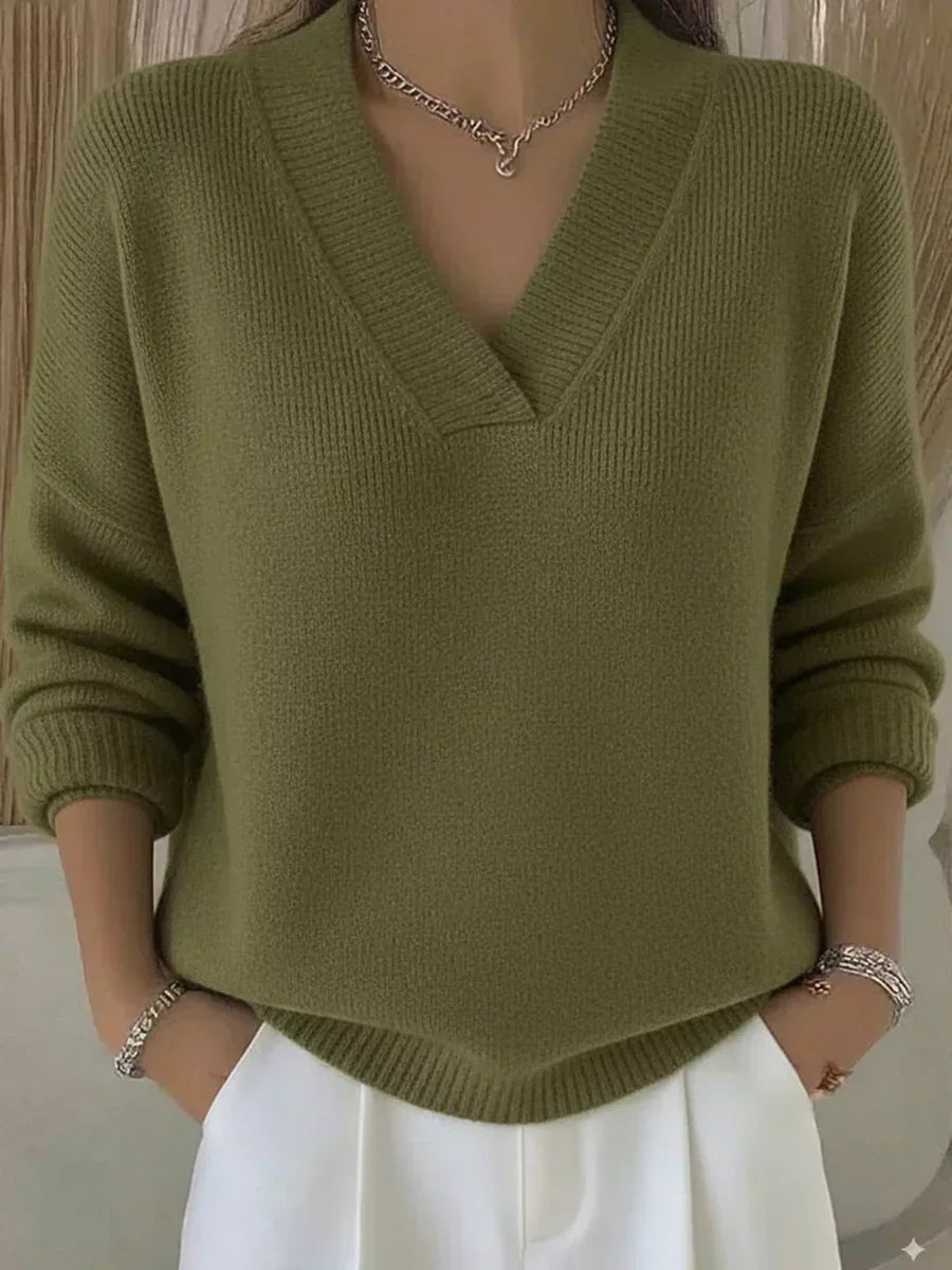 Vitoria | Jersey Holgado con Cuello de Pico