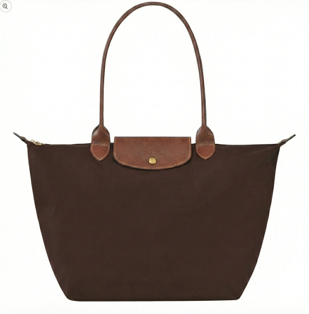 Bolso grande Le Pliage, color ébano