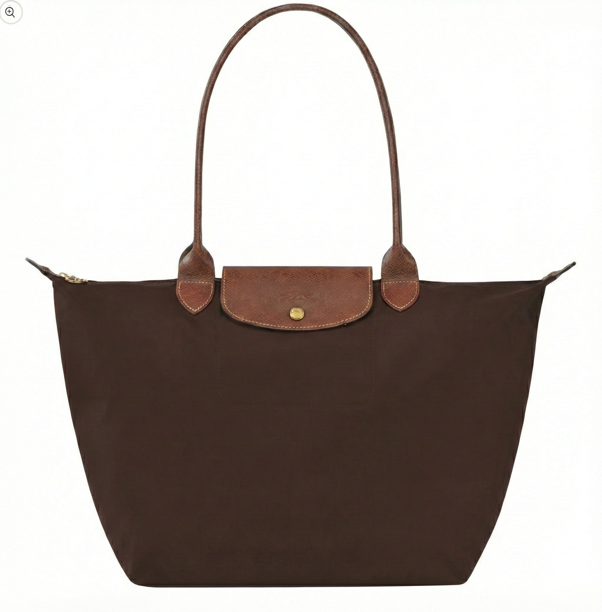 Bolso grande Le Pliage, color ébano