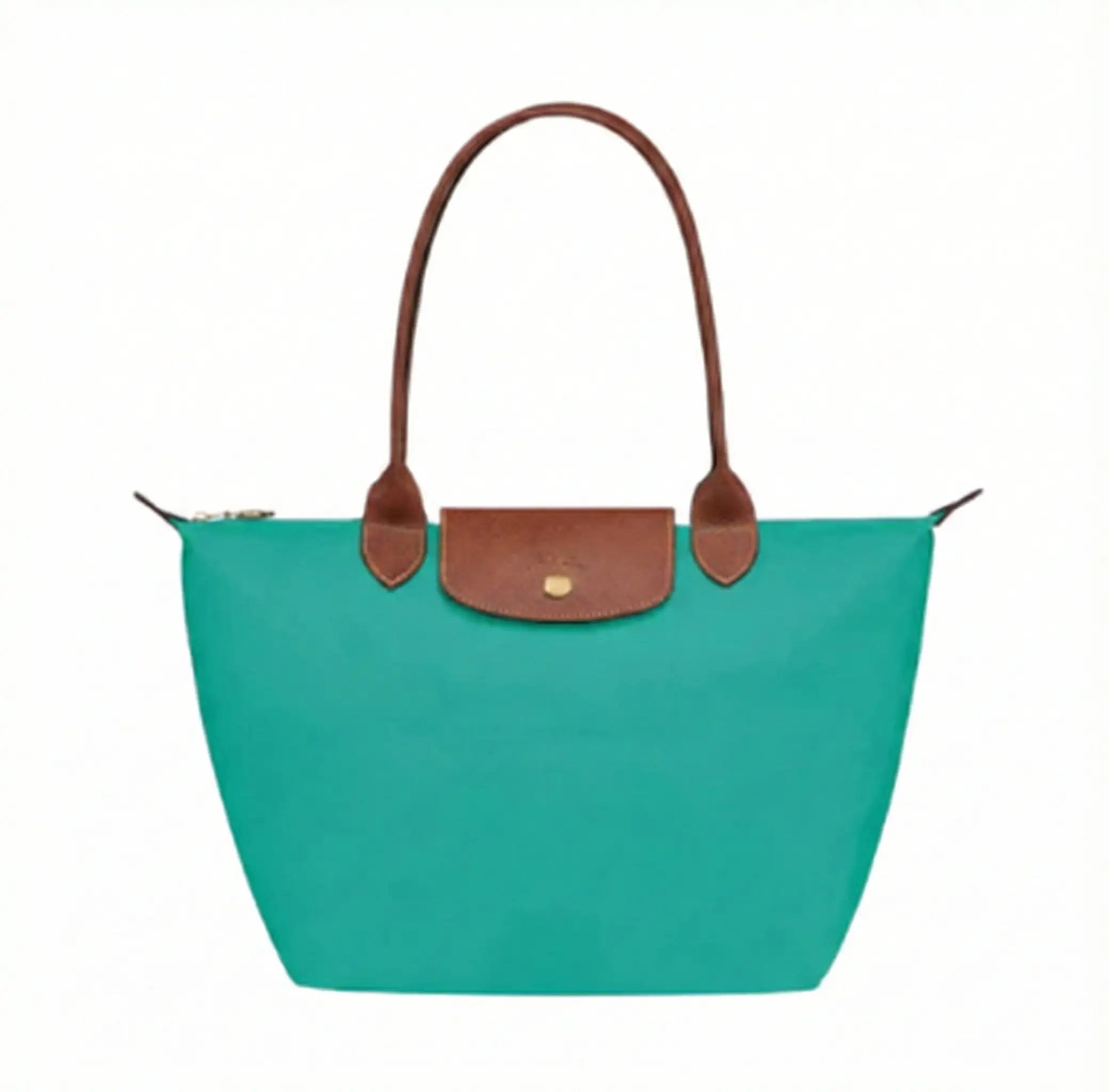 Bea | Bolso Tote Grande Plegable de Nailon, Turquesa